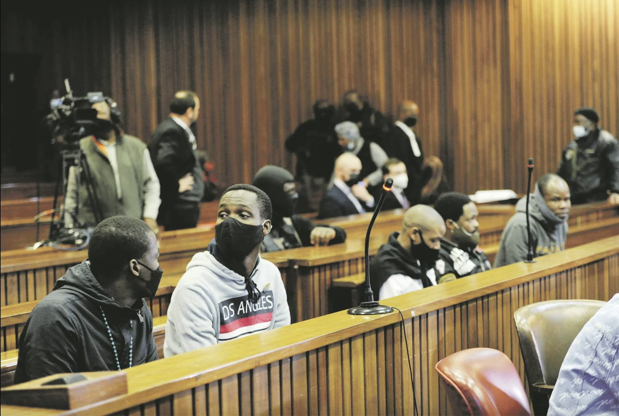 The five men on trial